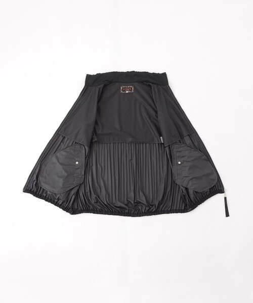 EVEX by KRIZIA(エヴェックスバイクリツィア)の「【はっ水】【防風】【ウォッシャブル】ジャージープリーツアウター(その他アウター・レディース・ブラック/ベージュ・40)」の10枚目の写真