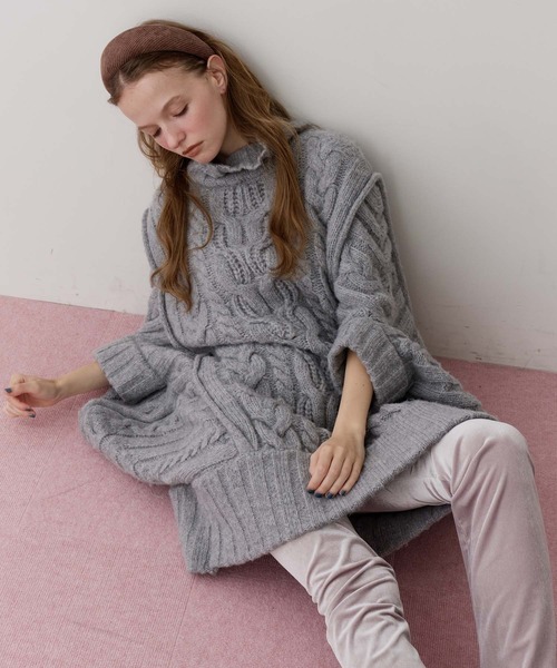 ケイブルBIGニットワンピース（ワンピース）｜LA BELLE ETUDE（ラベル