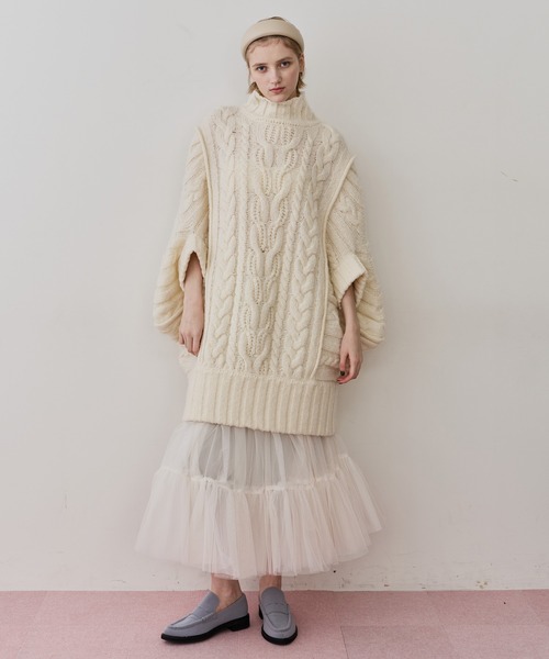 ケイブルBIGニットワンピース（ワンピース）｜LA BELLE ETUDE（ラベル