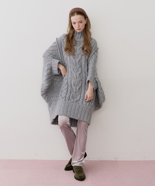 ケイブルBIGニットワンピース（ワンピース）｜LA BELLE ETUDE（ラベル