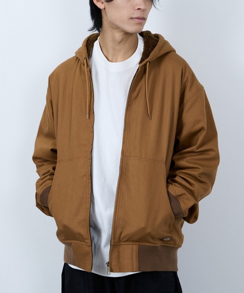 Dickies(ディッキーズ)の「【Dickies/ディッキーズ】裏ボアZIPパーカージャケット(ブルゾン・メンズ・キャメル/ネイビー・XXL/XL/L/M)」の21枚目の写真