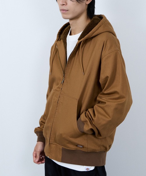 セール】Dickies 裏ボアZIPパーカージャケット（ブルゾン）｜Dickies