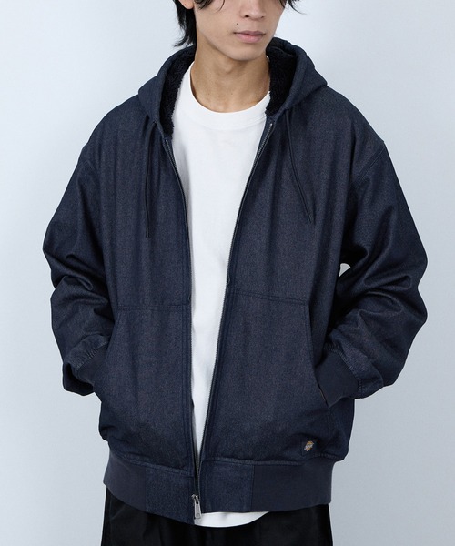 セール】Dickies 裏ボアZIPパーカージャケット（ブルゾン）｜Dickies