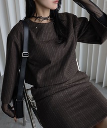 ノーカラージャケット（ストライプ柄）ファッション通販 - ZOZOTOWN