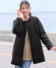 Tiaclasse（ティアクラッセ）の「ミドル丈パデットコート（ノーカラーコート）」