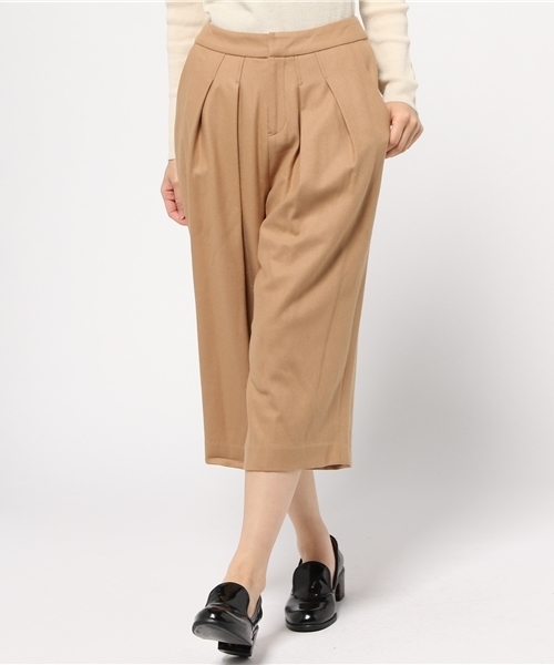 OUTLET（アウトレット）の「【CAPRICIEUX LE'MAGE】WOOLクロップドワイド（その他パンツ・レディース・ライトブルー/ブラック/キャメル/ライトグレー・36/38）」の4枚目の写真