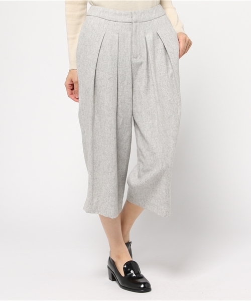 OUTLET（アウトレット）の「【CAPRICIEUX LE'MAGE】WOOLクロップドワイド（その他パンツ・レディース・ライトブルー/ブラック/キャメル/ライトグレー・36/38）」の2枚目の写真