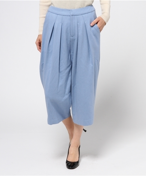 OUTLET（アウトレット）の「【CAPRICIEUX LE'MAGE】WOOLクロップドワイド（その他パンツ・レディース・ライトブルー/ブラック/キャメル/ライトグレー・36/38）」の3枚目の写真