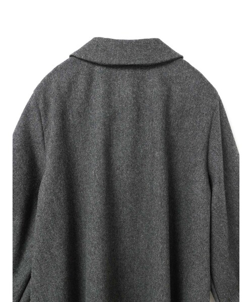 mizuiroind（ミズイロインド）の「mizuiro ind ウールブレンドバルーンスリーブチュニックシャツ（シャツ/ブラウス・レディース・その他1/チャコールグレー/ブラウン系その他・FREE）」の20枚目の写真