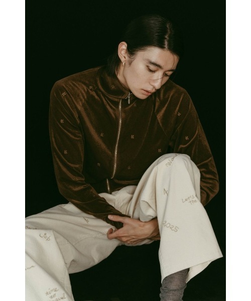 Knuth Marf（クヌースマーフ）の「velours track jacket（その他アウター・レディース・グレー/ブラウン・FREE）」の3枚目の写真