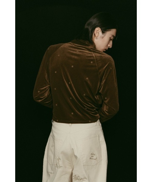 Knuth Marf（クヌースマーフ）の「velours track jacket（その他アウター・レディース・グレー/ブラウン・FREE）」の5枚目の写真