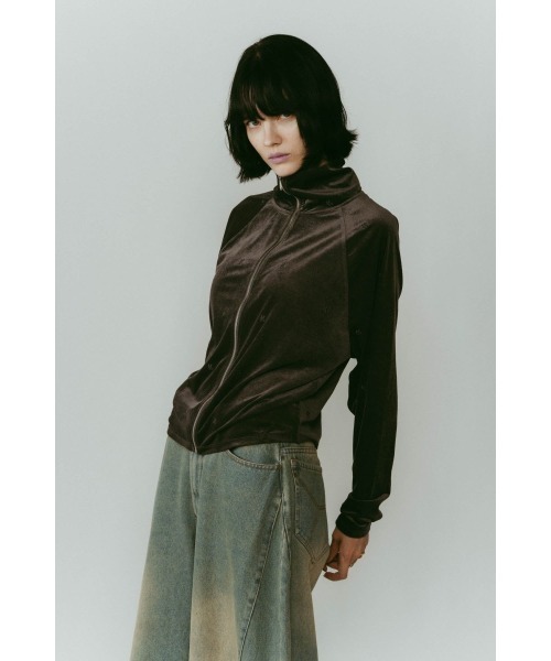 Knuth Marf（クヌースマーフ）の「velours track jacket（その他アウター・レディース・グレー/ブラウン・FREE）」の7枚目の写真
