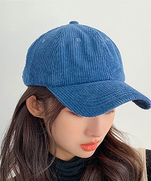 maison de LATIR(メゾンドラティール)の「コーディロイシンプルキャップ(キャップ・レディース・ブルー/ベージュ/キャメル/レンガ・FREE)」の3枚目の写真