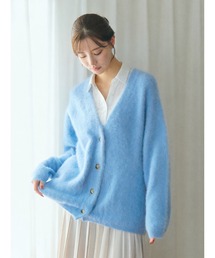 TONAL | PREMIUM FOX×CASHMERE Vネックカーディガン(カーディガン/ボレロ)