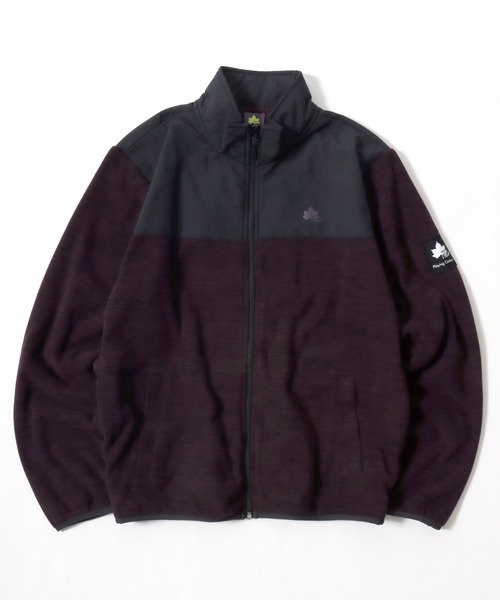 セール】2025AW LOGOS/ロゴス ナイロン×フリース切替 スタンド