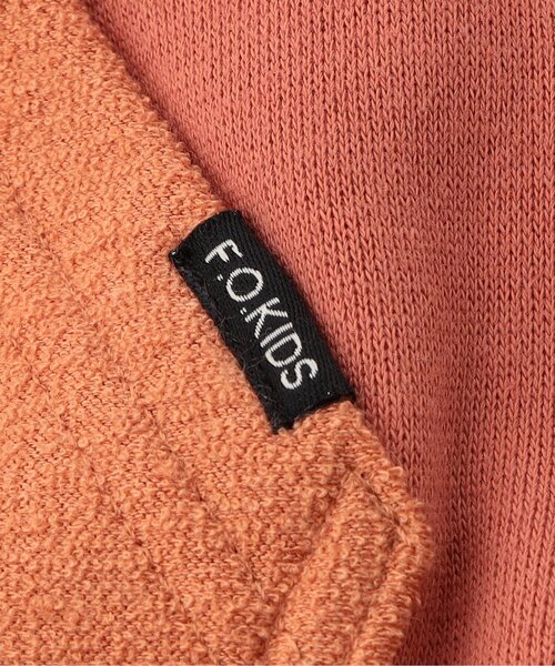 F.O.KIDS（エフオーキッズ）の「【ジュニア対応】エルボーパッチラグラントレーナー（スウェット・キッズ・ブラウン/アイボリー/グレー/オレンジ・140/130/120/110/100/90/80）」の14枚目の写真
