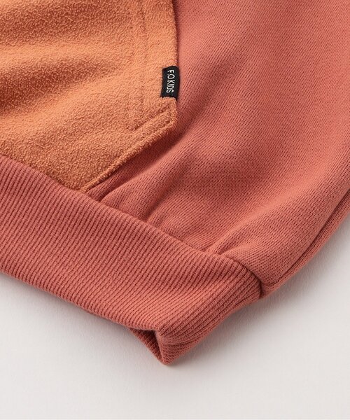 F.O.KIDS（エフオーキッズ）の「【ジュニア対応】エルボーパッチラグラントレーナー（スウェット・キッズ・ブラウン/アイボリー/グレー/オレンジ・140/130/120/110/100/90/80）」の15枚目の写真