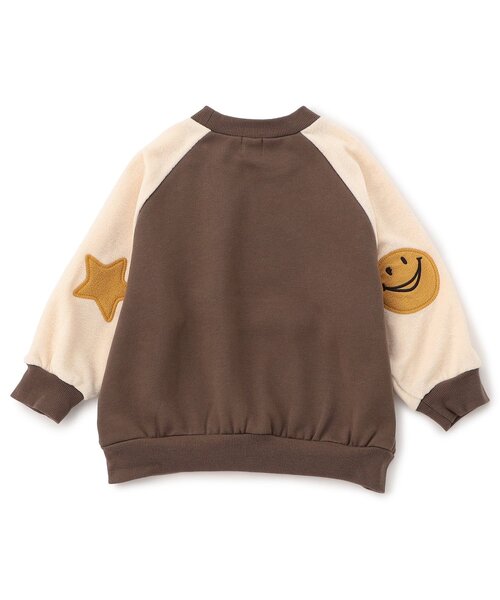 F.O.KIDS（エフオーキッズ）の「【ジュニア対応】エルボーパッチラグラントレーナー（スウェット・キッズ・ブラウン/アイボリー/グレー/オレンジ・140/130/120/110/100/90/80）」の17枚目の写真