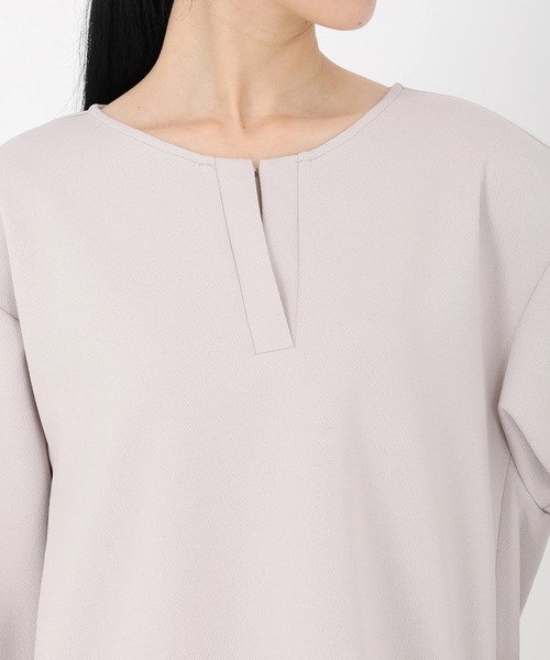 STRAWBERRY-FIELDS（ストロベリーフィールズ）の「サンディーカットJZ_（パンツドレス・レディース・ブラック/オフホワイト/グレイッシュベージュ・2）」の10枚目の写真