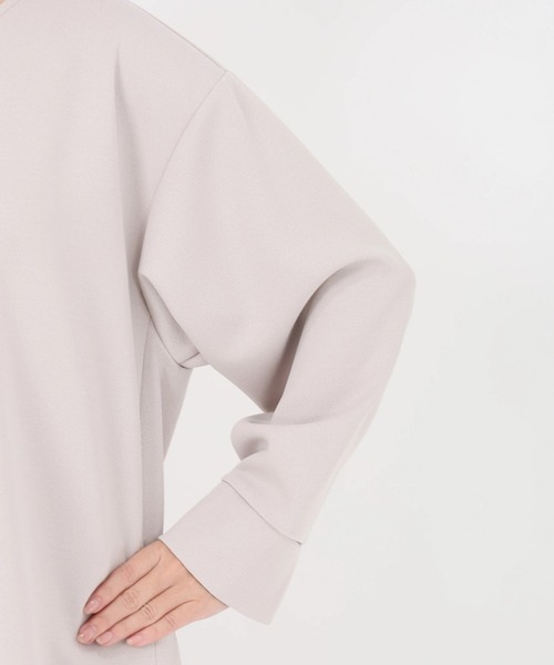 STRAWBERRY-FIELDS（ストロベリーフィールズ）の「サンディーカットJZ_（パンツドレス・レディース・ブラック/オフホワイト/グレイッシュベージュ・2）」の12枚目の写真