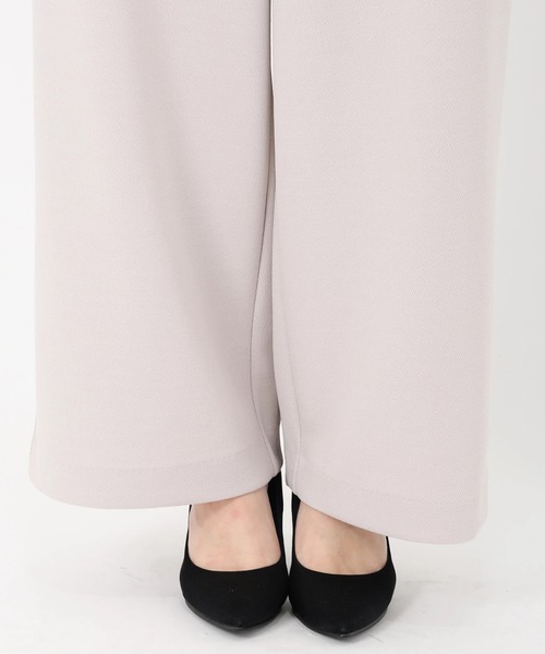 STRAWBERRY-FIELDS（ストロベリーフィールズ）の「サンディーカットJZ_（パンツドレス・レディース・ブラック/オフホワイト/グレイッシュベージュ・2）」の17枚目の写真