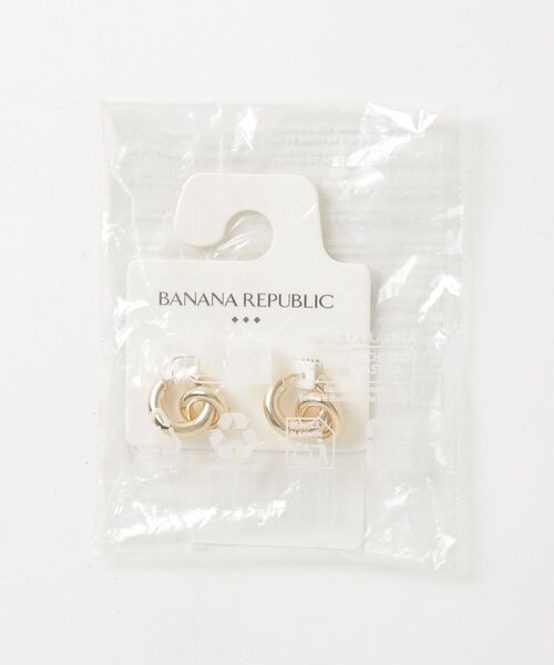BANANA REPUBLIC FACTORY STORE(バナナリパブリック ファクトリーストア)の「BANANA REPUBLIC FACTORY STORE 2イン1 ダブルフープ ピアス(ピアス(両耳用)・レディース・ゴールド・ONE SIZE)」の4枚目の写真