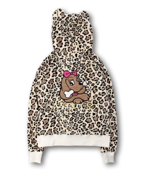 L.H.P（エルエイチピー）の「CANDYGALFY/キャンディーガルフィー/フワモコギャルセットアップ（パーカー・レディース・ブラック/ベージュ/ピンク・F）」の5枚目の写真