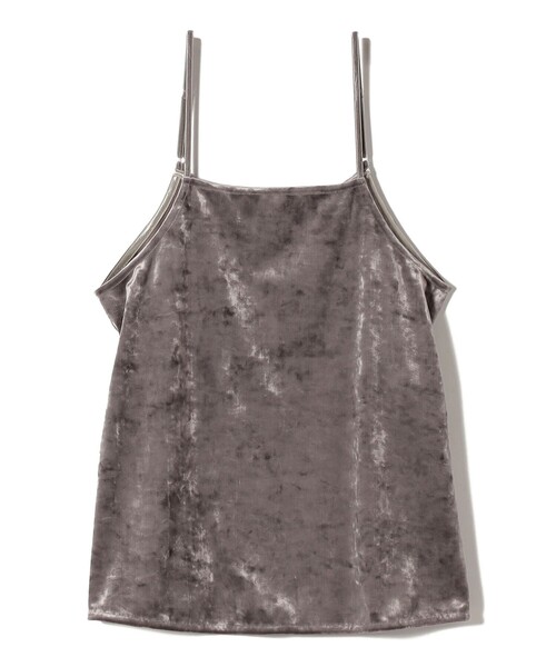 SHIPS(シップス)の「〈手洗い可能〉スノー クラッシュ ポリエステル ベロア サイド スリット キャミ(キャミソール・レディース・ダークグレー/ネイビー・ONE SIZE)」の19枚目の写真