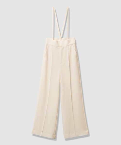 LOULOU WILLOUGHBY（ルルウィルビー）の「【LOULOU WILLOUGHBY】ダブルクロスハイウエストサロペットパンツ（その他パンツ・レディース・ブラック/オフホワイト/ピンク・1/2）」の8枚目の写真