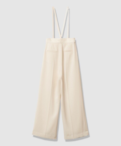 LOULOU WILLOUGHBY（ルルウィルビー）の「【LOULOU WILLOUGHBY】ダブルクロスハイウエストサロペットパンツ（その他パンツ・レディース・ブラック/オフホワイト/ピンク・1/2）」の9枚目の写真