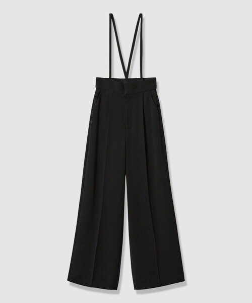 LOULOU WILLOUGHBY(ルルウィルビー)の「【LOULOU WILLOUGHBY】ダブルクロスハイウエストサロペットパンツ(その他パンツ・レディース・ブラック/オフホワイト/ピンク・1/2)」の20枚目の写真