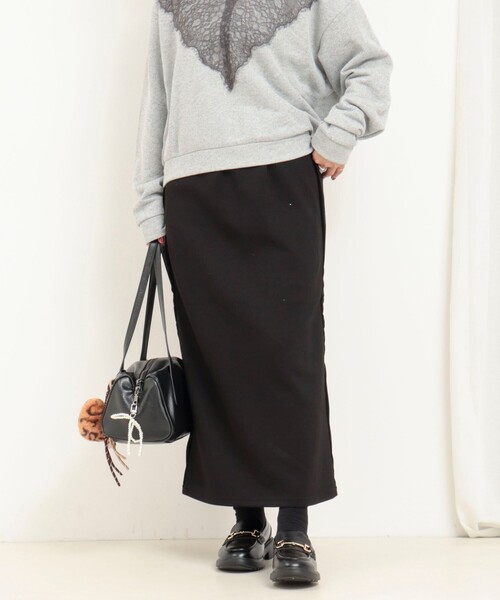 fredy couleur（フレディクルール）の「シアーベロアサイドライン切替タイトスカート（スカート・レディース・ブラウン/ブラック/アイボリー・38）」の21枚目の写真