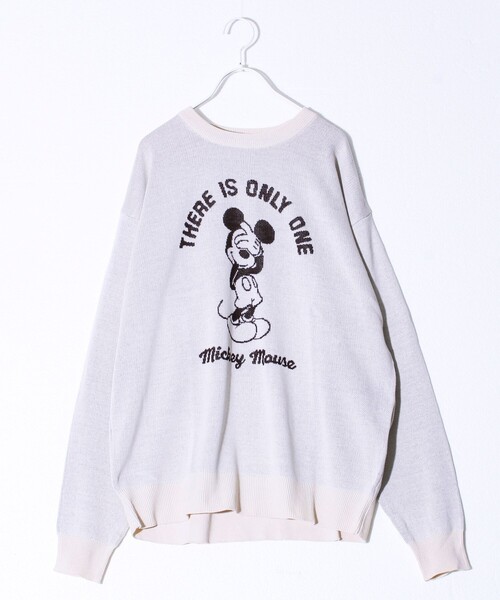 GLOSTER（グロスター）の「【MICKEY&JERRY】UNISEX ジャガードニット（ニット/セーター・メンズ・ブルー系その他6/グレイッシュベージュ/オフホワイト/ブルー系その他7・M/L/XL）」の7枚目の写真