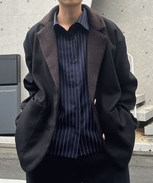 【美品‼︎】Rossa ロッサ 着脱可レース襟 テーラードジャケット L ブラック ROJITA（ロジータ）の「レーステーラードビックジャケット（テーラード