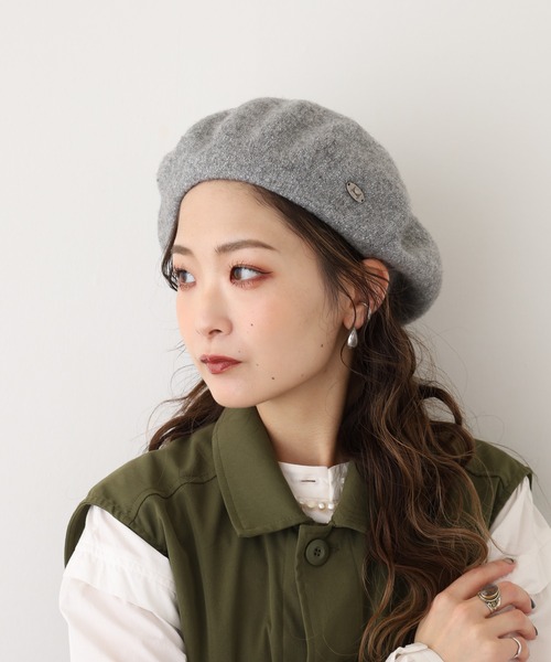 Fabulous（ファビュラス）の「ラメウールベレー（ハンチング/ベレー帽・メンズ・ホワイト/レッド/ピンク/ネイビー/ベージュ/パープル/オレンジ/グレー/ブラック・FREE）」の3枚目の写真