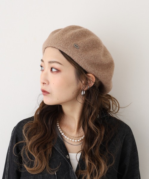 Fabulous（ファビュラス）の「ラメウールベレー（ハンチング/ベレー帽・メンズ・ホワイト/レッド/ピンク/ネイビー/ベージュ/パープル/オレンジ/グレー/ブラック・FREE）」の21枚目の写真