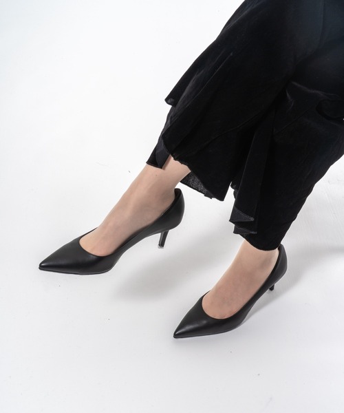 FABIO RUSCONI(ファビオルスコーニ)の「【FABIO RUSCONI】ポインテッドトゥ レザー パンプス 本革(パンプス・レディース・ブラック/モカ・36/37/38/39)」の7枚目の写真