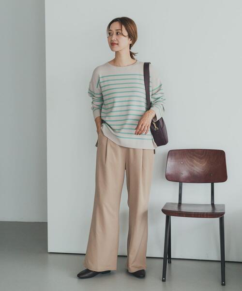 URBAN RESEARCH DOORS（アーバンリサーチドアーズ）の「パネルボーダーKNIT（ニット/セーター・レディース・レッド系その他/ブルー系その他/グレー系その他・MEDIUM）」の12枚目の写真