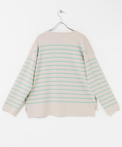 URBAN RESEARCH DOORS（アーバンリサーチドアーズ）の「パネルボーダーKNIT（ニット/セーター・レディース・レッド系その他/ブルー系その他/グレー系その他・MEDIUM）」の16枚目の写真