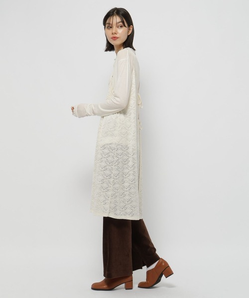 niko and...（ニコアンド）の「ストレッチカットコールフレアパンツ（その他パンツ・レディース・ブラウン/チャコール/ネイビー・FREE）」の17枚目の写真