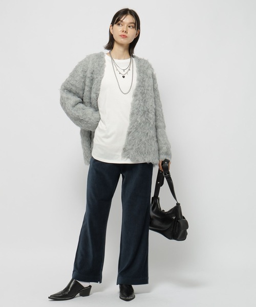 niko and...（ニコアンド）の「ストレッチカットコールフレアパンツ（その他パンツ・レディース・ブラウン/チャコール/ネイビー・FREE）」の19枚目の写真