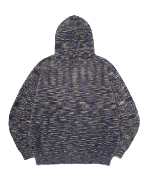WKNDRS（ウィーキャンドース）の「MULTI STRIPED HAIRY ZIPUP (NAVY)（パーカー・レディース・その他・X-LARGE/MEDIUM/LARGE）」の2枚目の写真