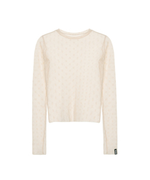 MASH FLOWER PATTERN TOP_BEIGE