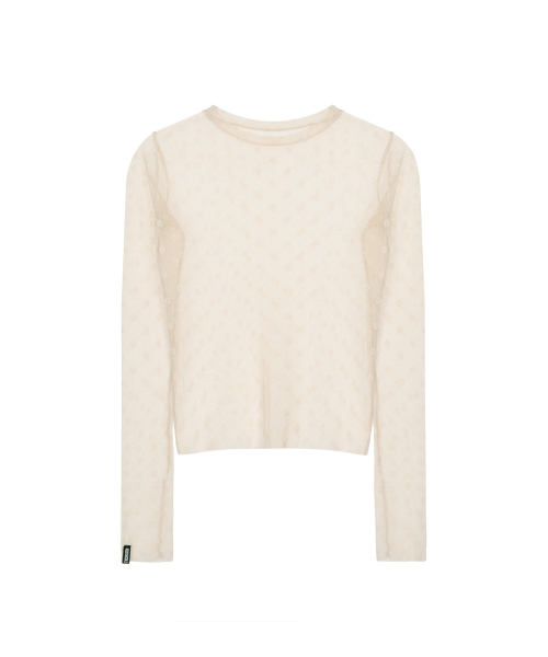 NICK&NICOLE（ニックアンドニコール）の「MASH FLOWER PATTERN TOP_BEIGE（Tシャツ/カットソー・レディース・その他・MEDIUM/LARGE）」の2枚目の写真