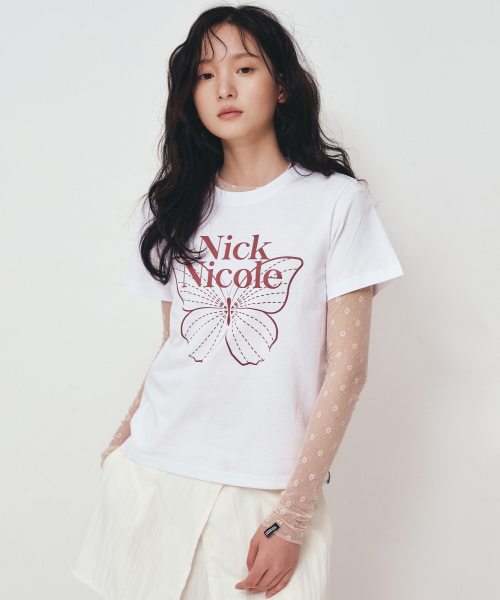 NICK&NICOLE（ニックアンドニコール）の「MASH FLOWER PATTERN TOP_BEIGE（Tシャツ/カットソー・レディース・その他・MEDIUM/LARGE）」の5枚目の写真