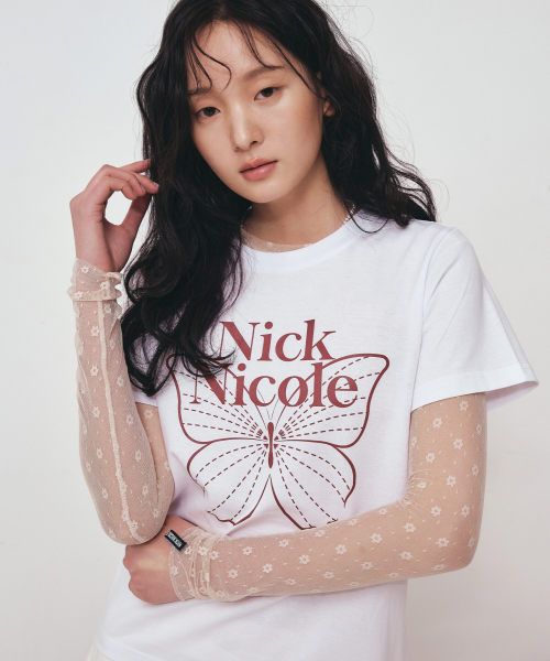 NICK&NICOLE（ニックアンドニコール）の「MASH FLOWER PATTERN TOP_BEIGE（Tシャツ/カットソー・レディース・その他・MEDIUM/LARGE）」の6枚目の写真