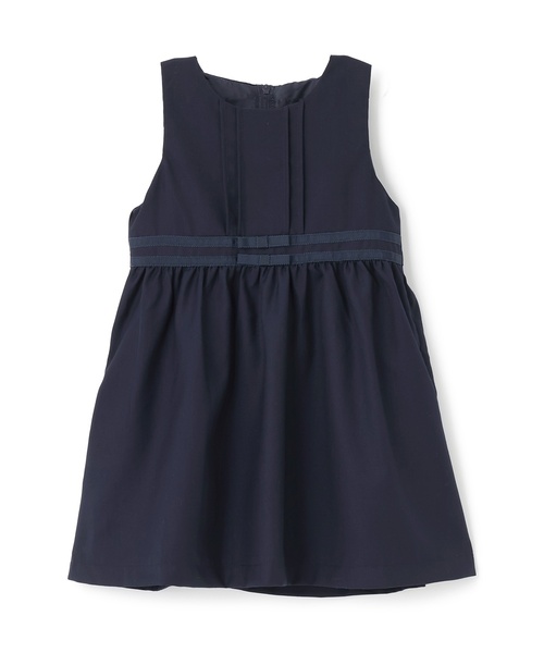 petit main（プティマイン）の「【セミフォーマル】ウエストリボンジャンパースカート（ジャンパースカート・キッズ・グレイッシュベージュ/ネイビー・110cm/120cm/130cm/100cm/90cm）」の8枚目の写真