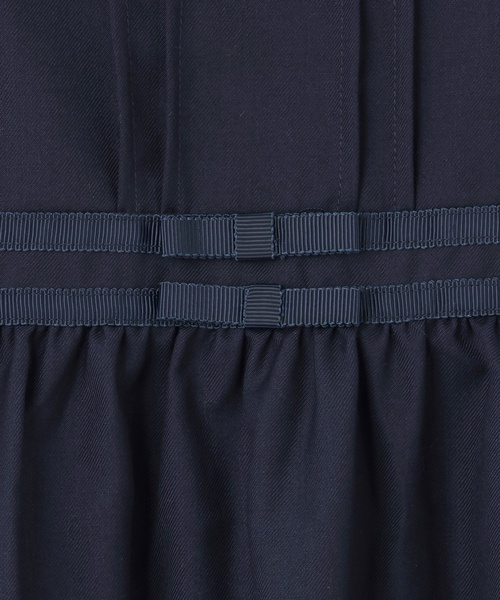 petit main（プティマイン）の「【セミフォーマル】ウエストリボンジャンパースカート（ジャンパースカート・キッズ・グレイッシュベージュ/ネイビー・110cm/120cm/130cm/100cm/90cm）」の11枚目の写真
