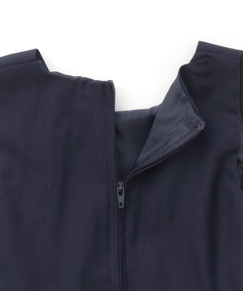 petit main（プティマイン）の「【セミフォーマル】ウエストリボンジャンパースカート（ジャンパースカート・キッズ・グレイッシュベージュ/ネイビー・110cm/120cm/130cm/100cm/90cm）」の15枚目の写真