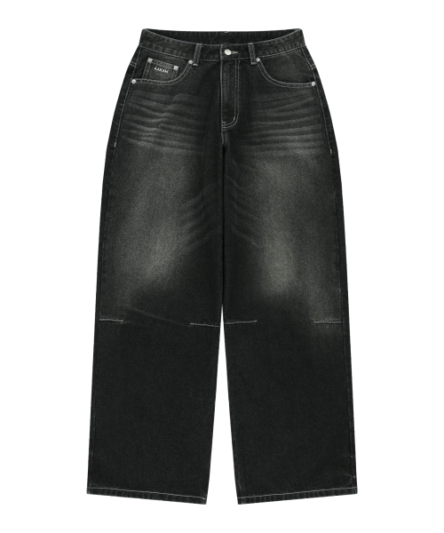 AAKAM（アーカム）の「Embossing Logo Denim Pants (Black)（デニムパンツ・レディース・その他・2/1）」の13枚目の写真